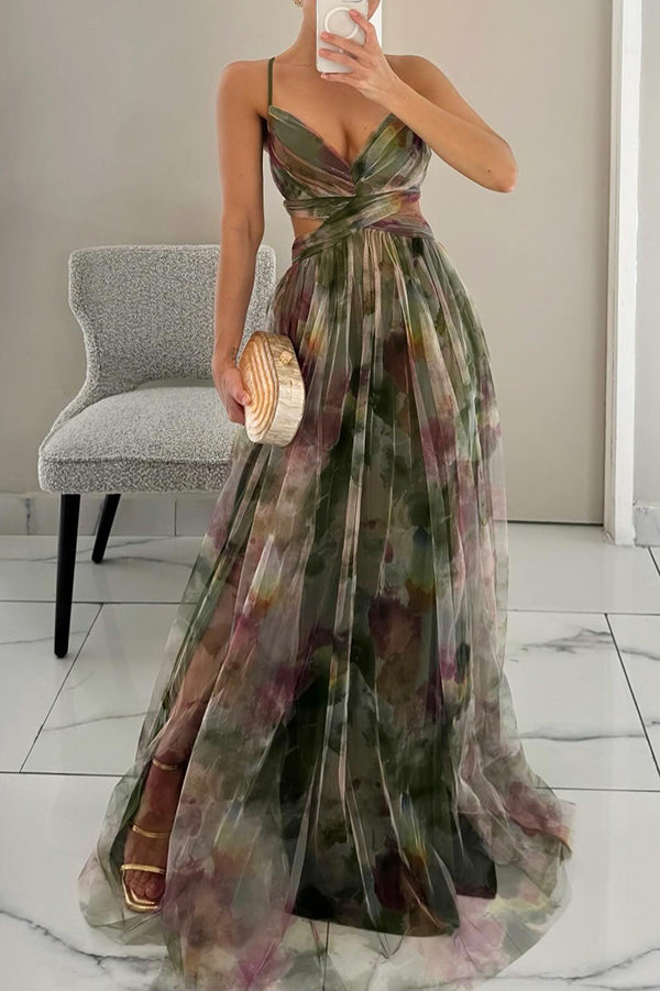 Alba · Vestido largo floral – Silvia Morel