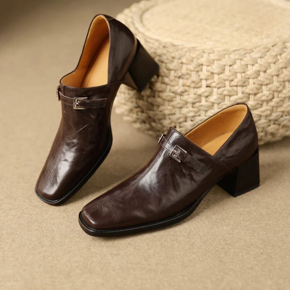 Leonor · Zapatos de salón con hebilla – Silvia Morel