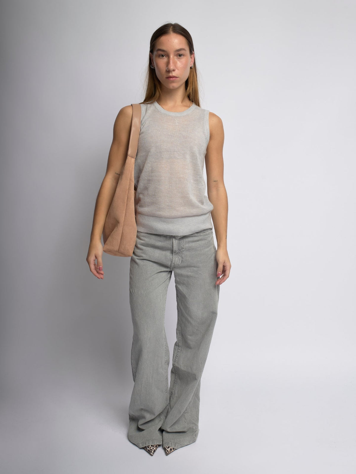 Tiare · Bolso bandolera efecto ante – Silvia Morel