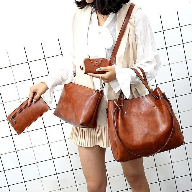 Claudia · Set de bolsos retro de cuatro piezas – Silvia Morel