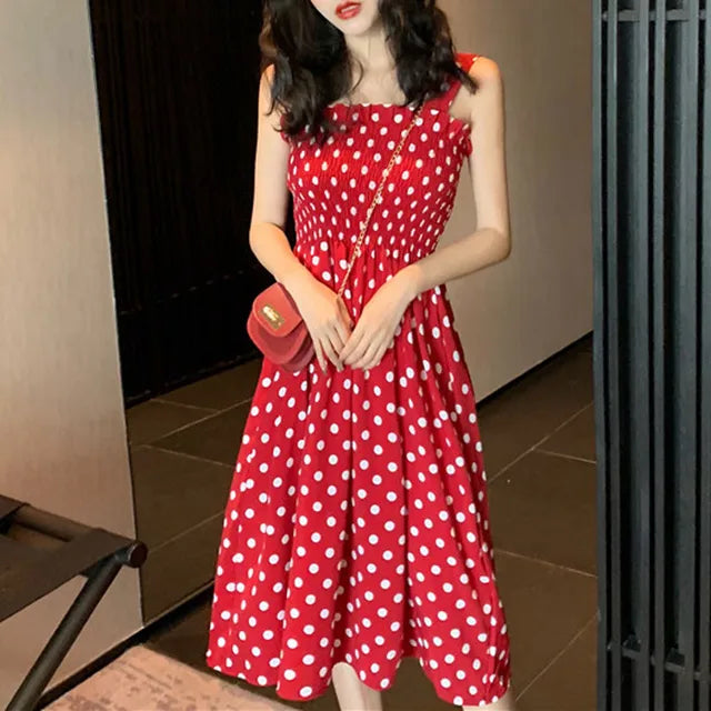 Milena · Vestido de lunares de verano – Silvia Morel