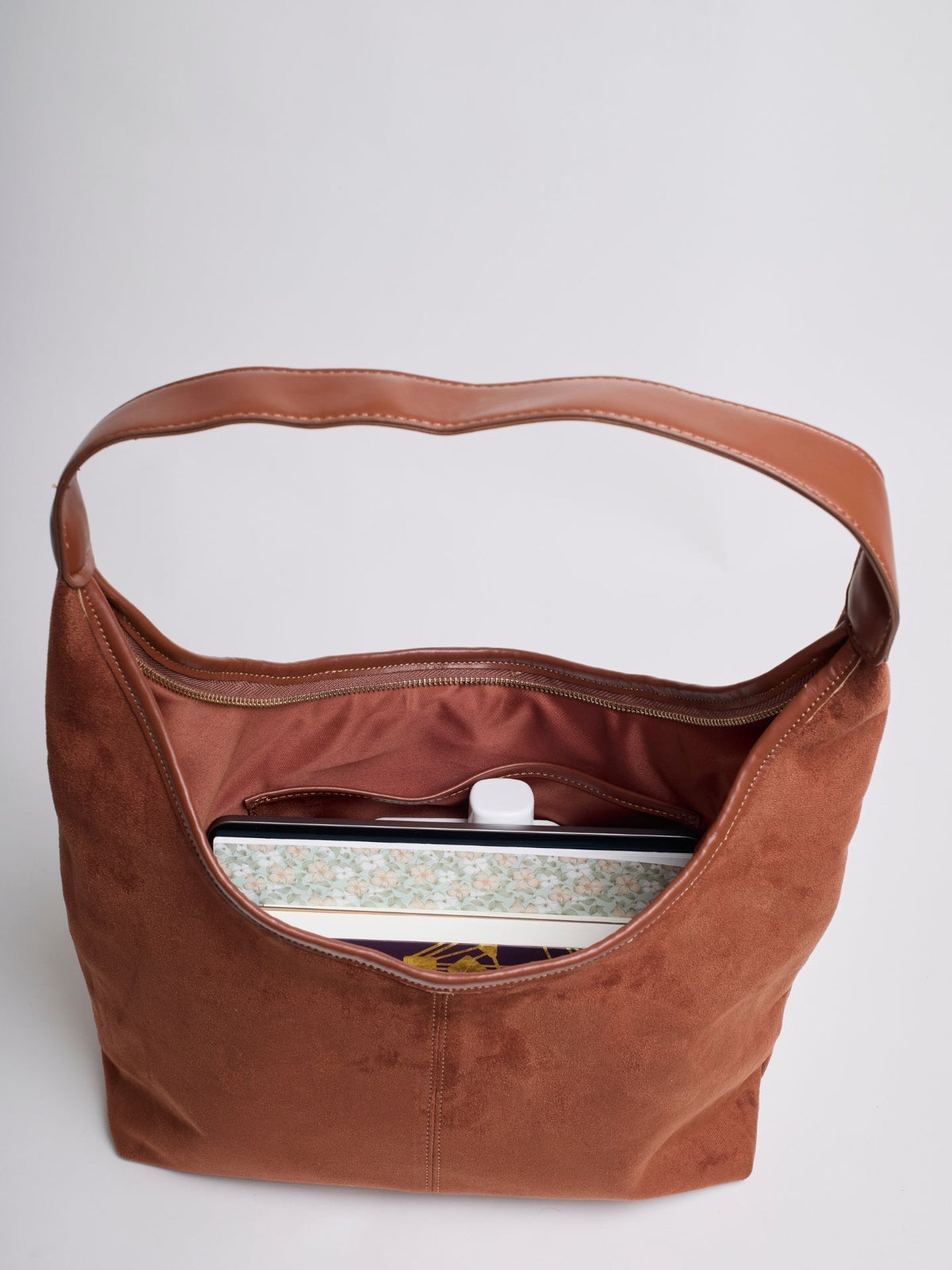 Tiare · Bolso bandolera efecto ante – Silvia Morel