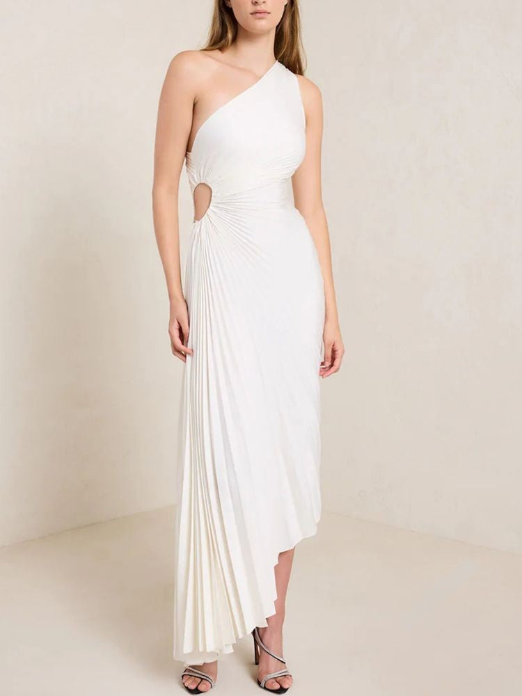 Mía Luz · Vestido plisado elegante – Silvia Morel
