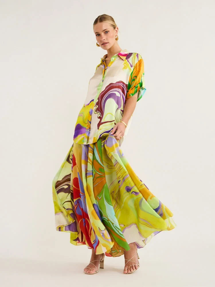 Olga · Conjunto de camisa y vestido – Silvia Morel