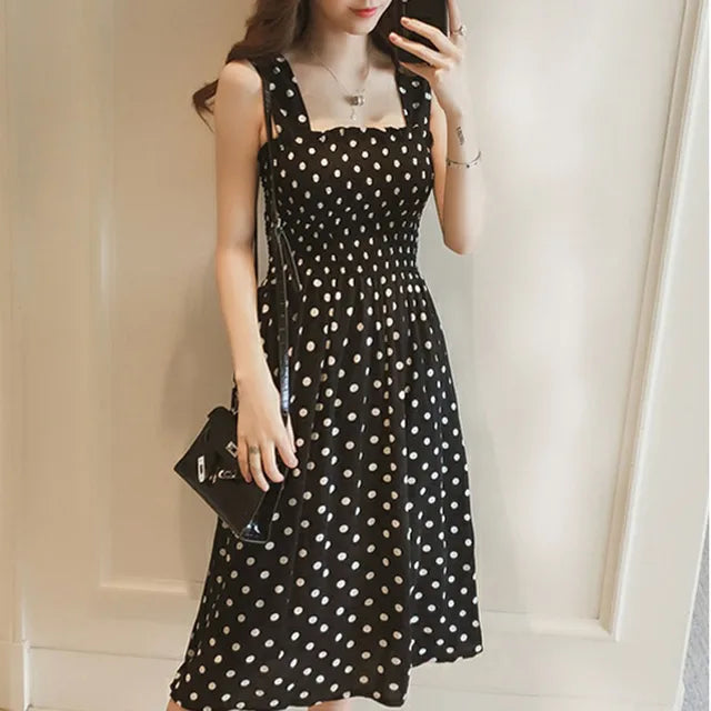 Milena · Vestido de lunares de verano – Silvia Morel