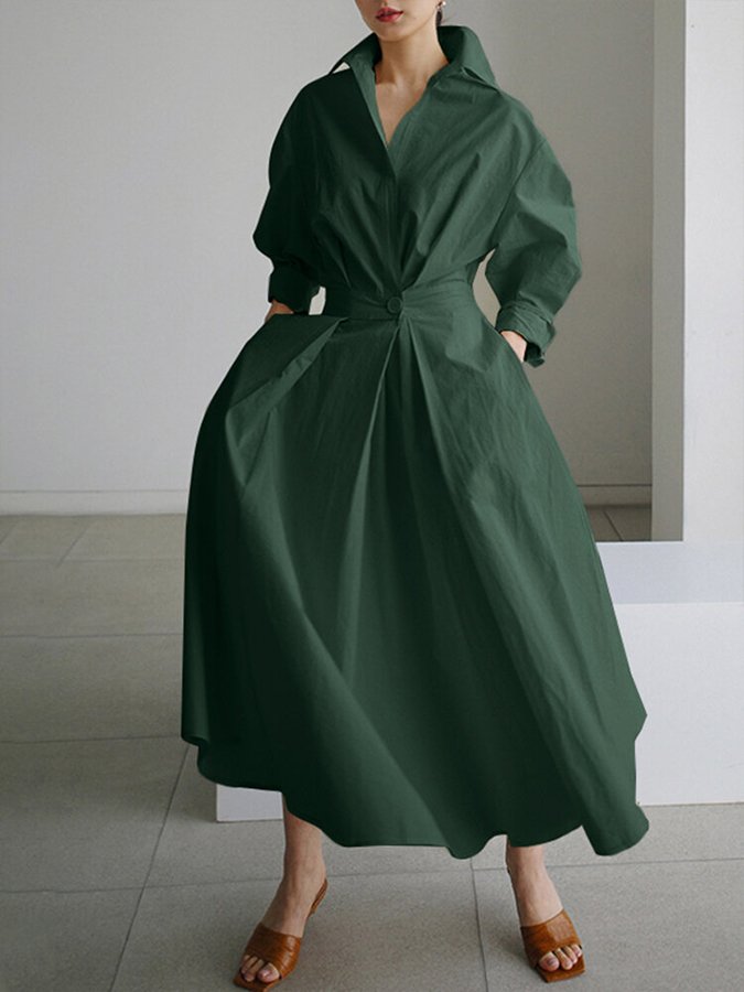 Elba · Vestido midi abotonado – Silvia Morel