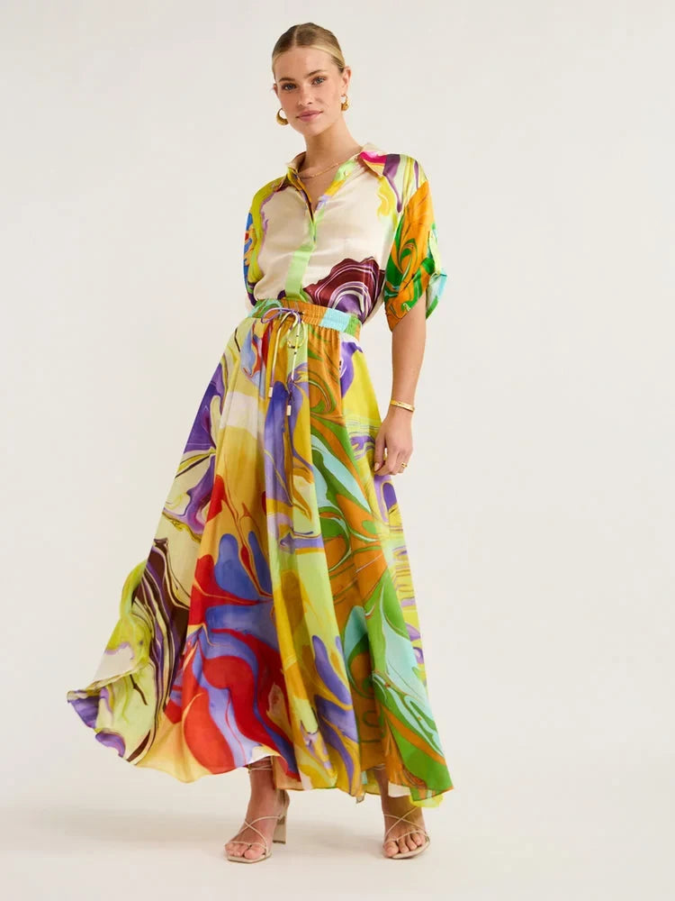 Olga · Conjunto de camisa y vestido – Silvia Morel