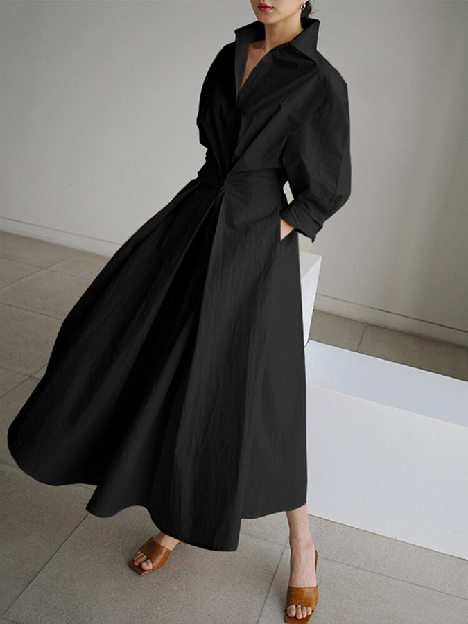 Elba · Vestido midi abotonado – Silvia Morel