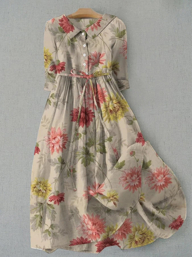Violeta · Vestido midi floral vintage – Silvia Morel