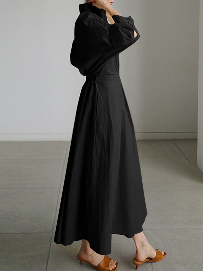 Elba · Vestido midi abotonado – Silvia Morel