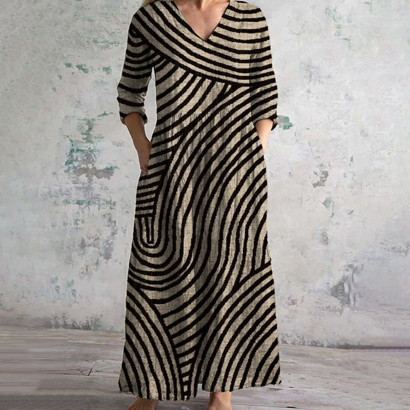 Dalila · Vestido de rayas vintage – Silvia Morel