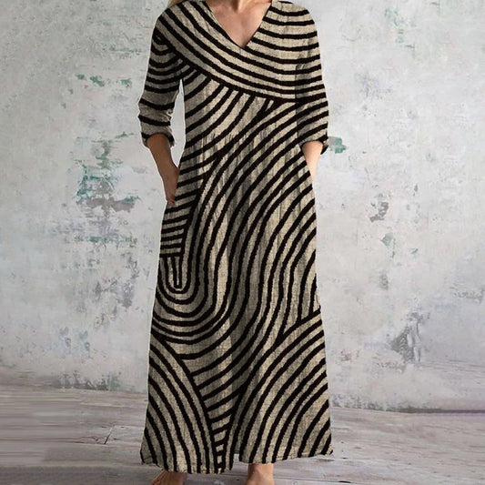Dalila · Vestido de rayas vintage – Silvia Morel