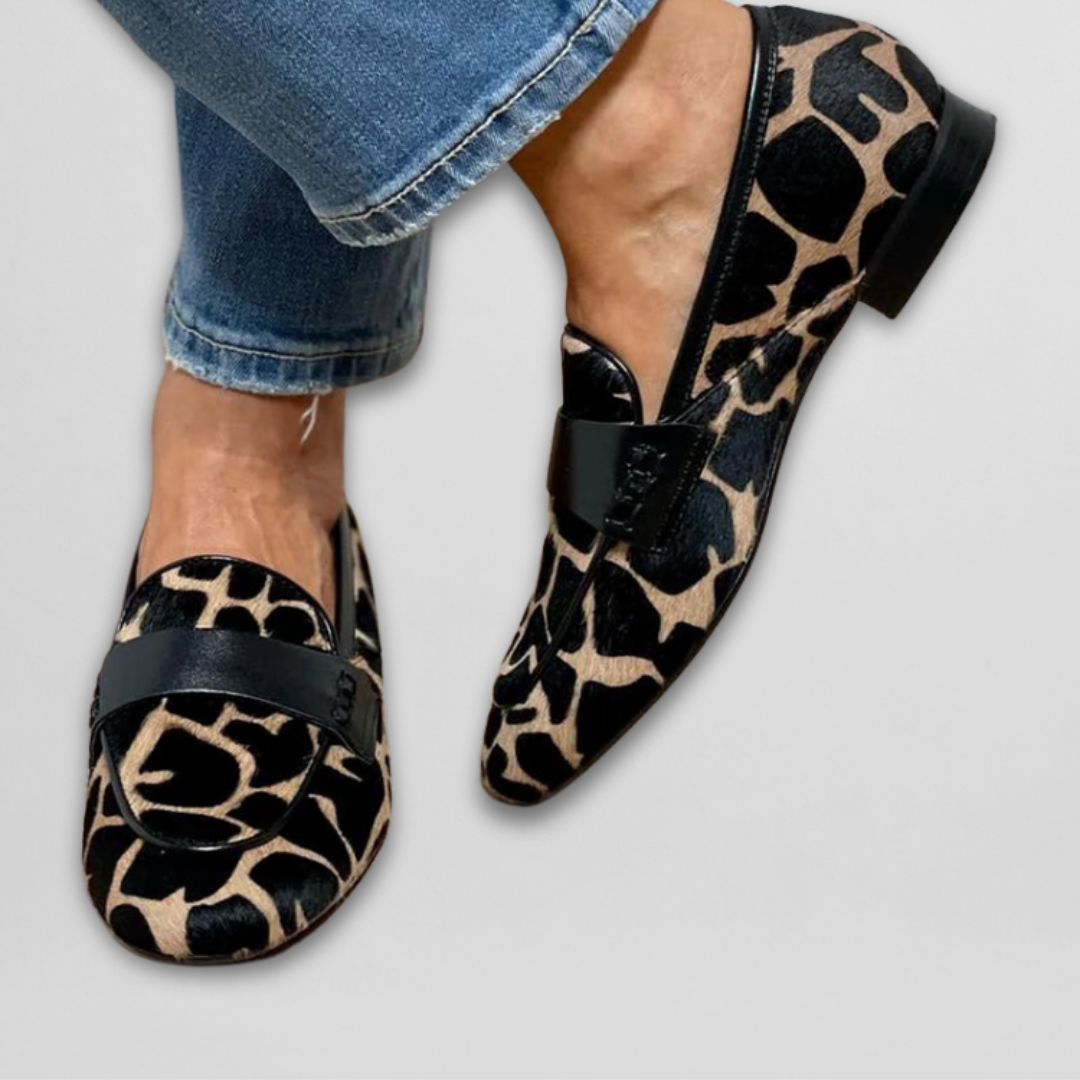 Adriana · Mocasines con estampado animal – Silvia Morel
