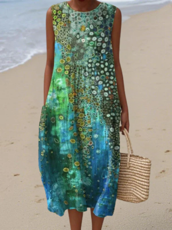Alejandra · Vestido corto sin mangas verde – Silvia Morel