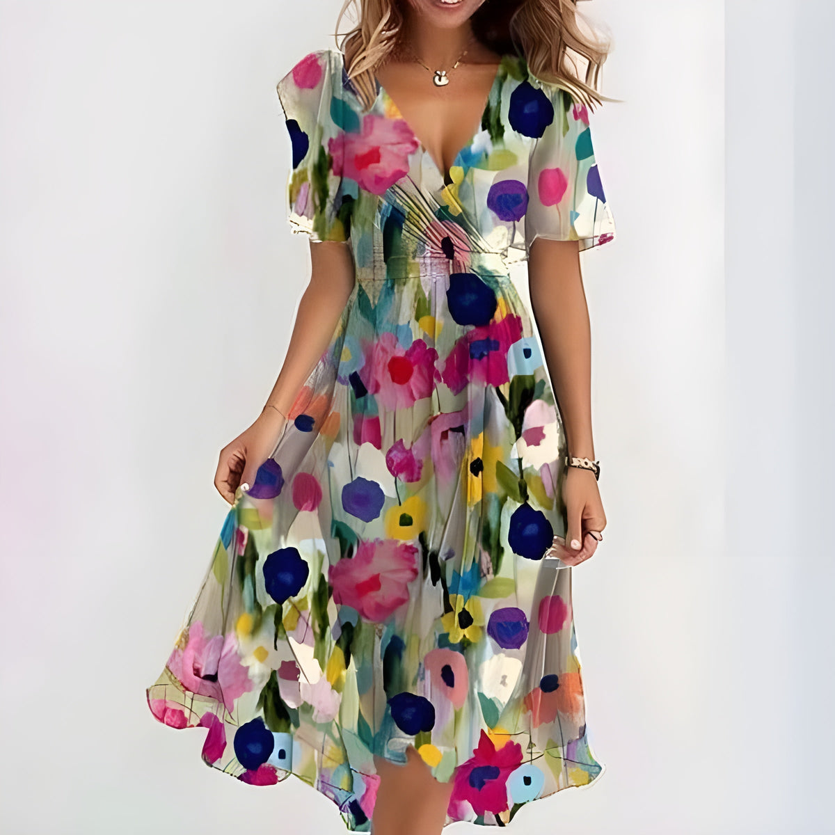 Lucinda · Vestido cruzado de verano – Silvia Morel
