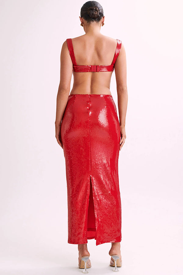 Ainhoa · Vestido largo de lentejuelas – Silvia Morel