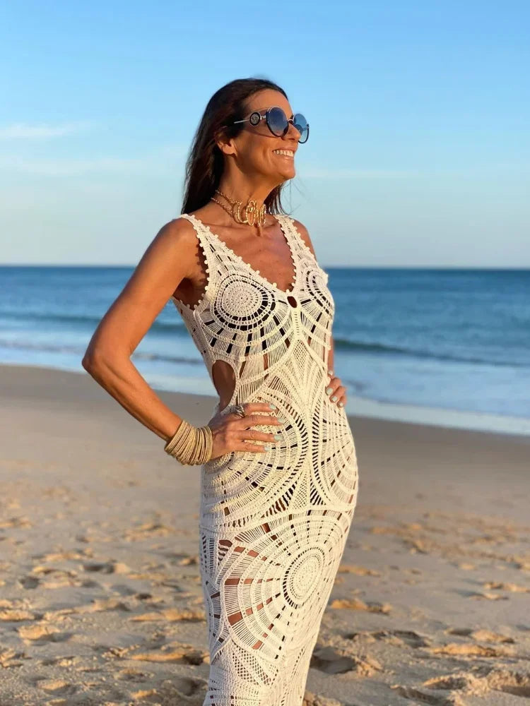 Verónica · Vestido de playa de punto – Silvia Morel