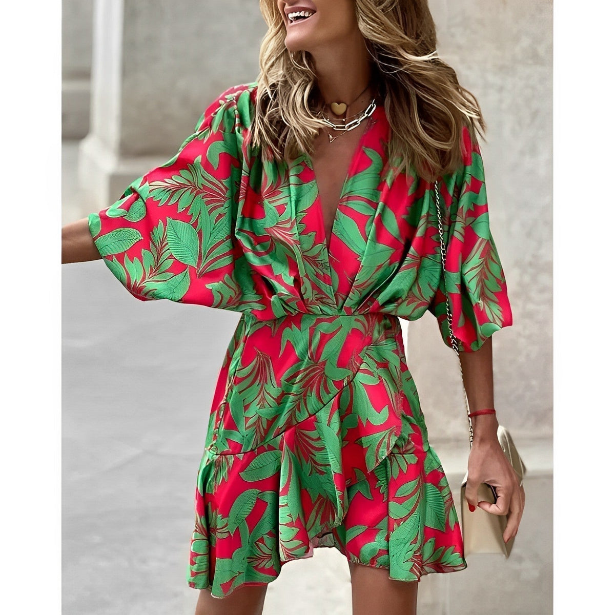 Oihana · Vestido estampado colorido – Silvia Morel