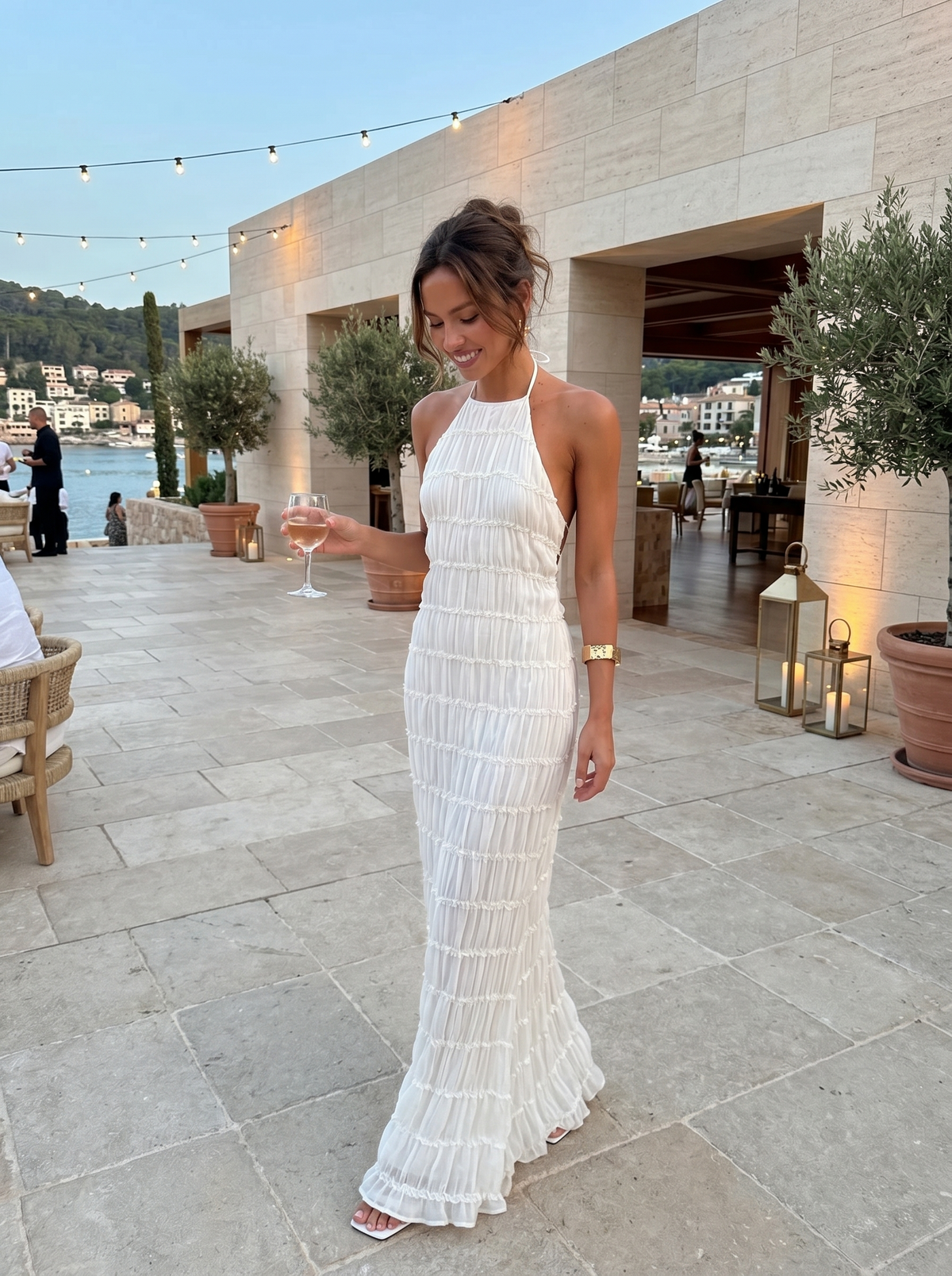 Maritza · Vestido largo halter de verano – Silvia Morel