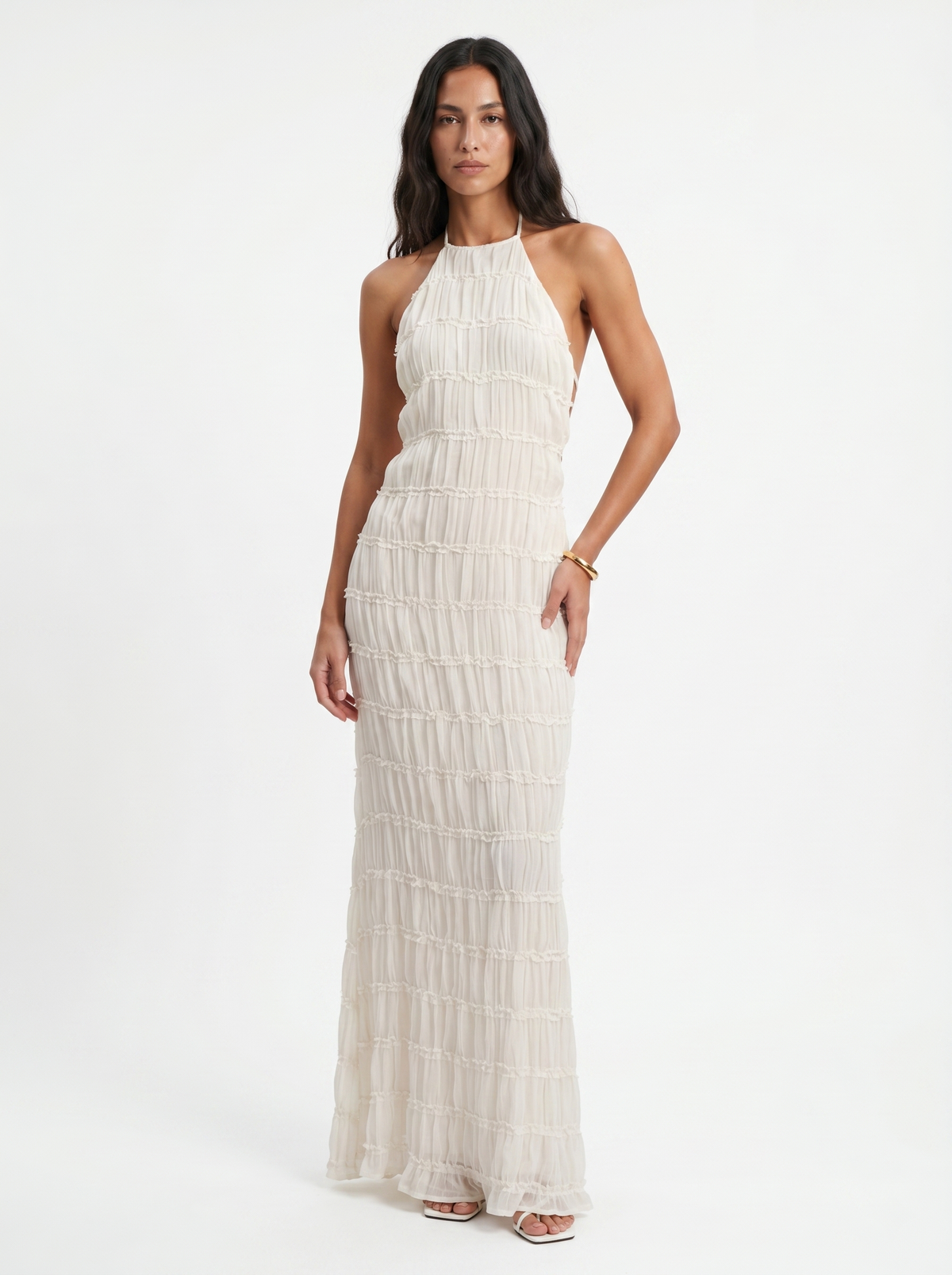 Maritza · Vestido largo halter de verano – Silvia Morel