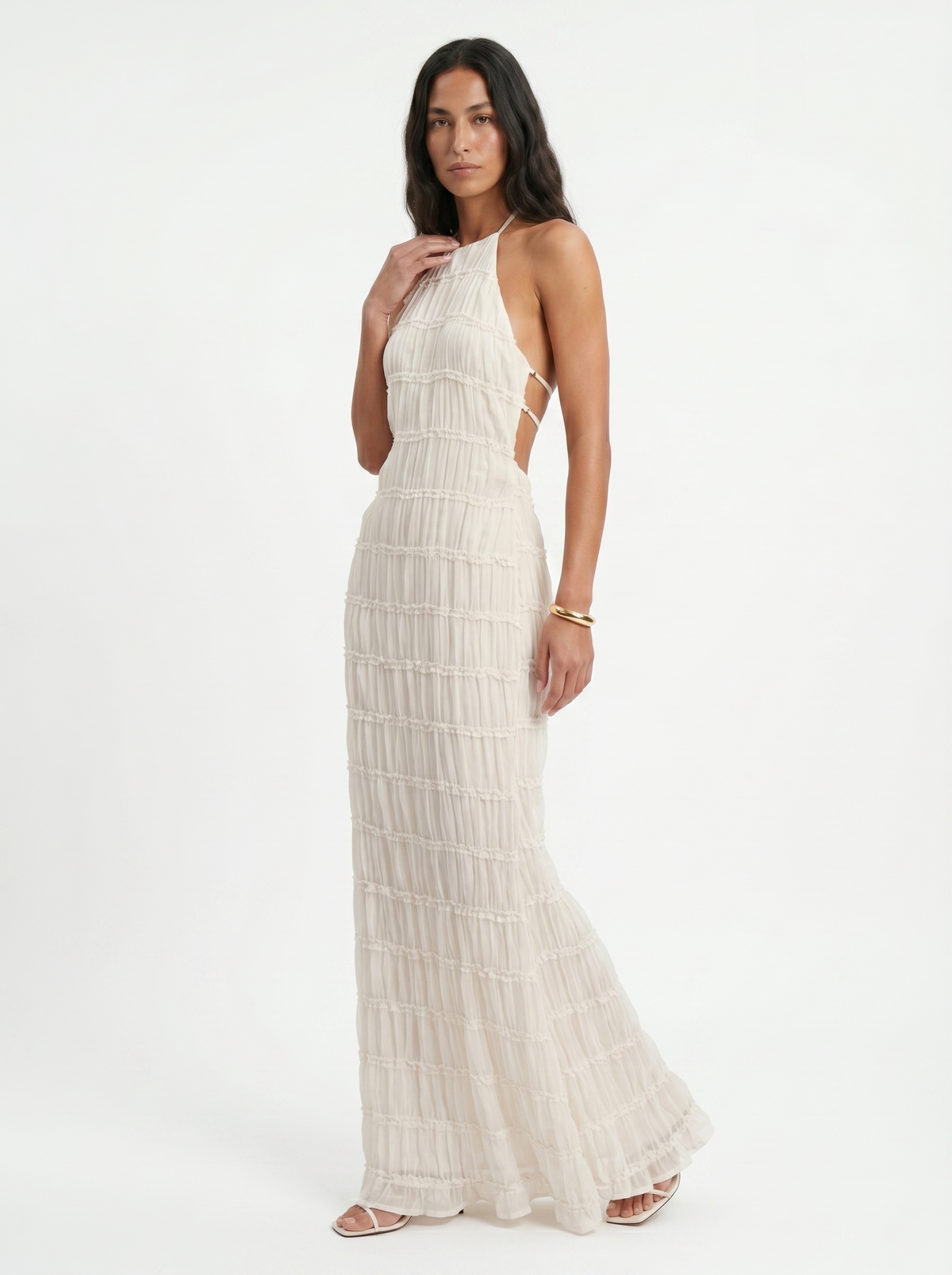 Maritza · Vestido largo halter de verano – Silvia Morel