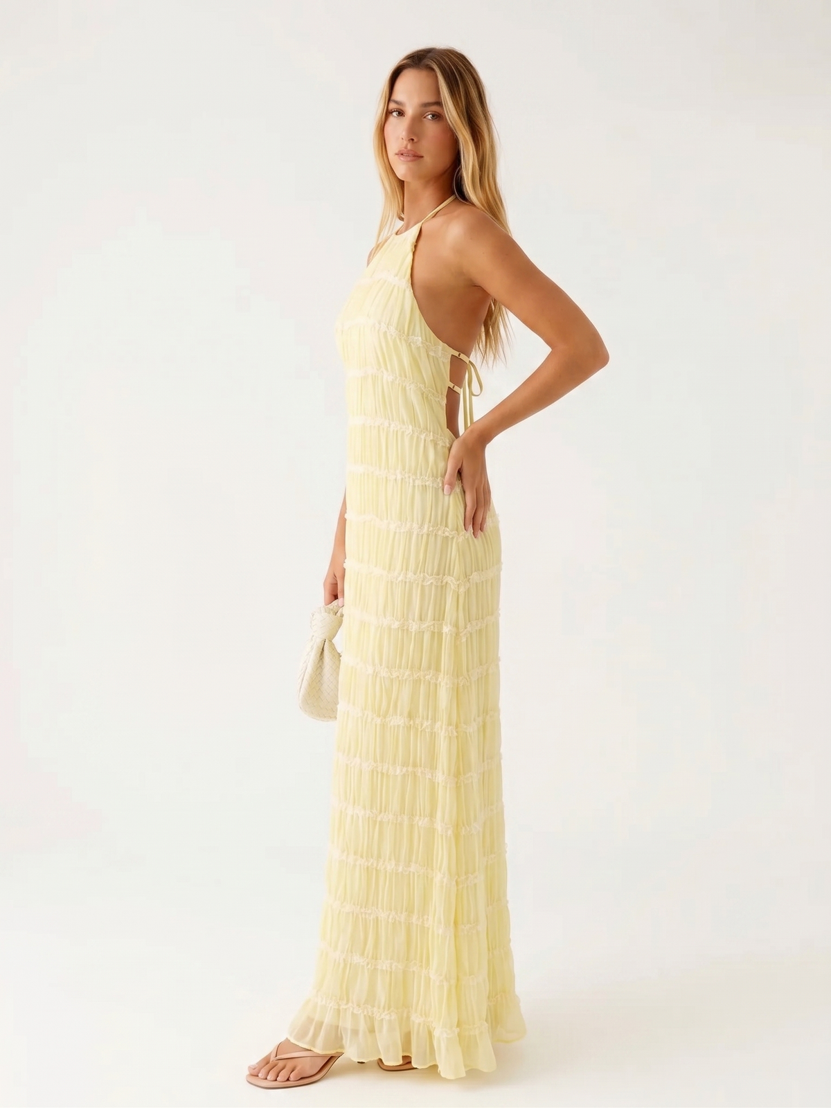 Maritza · Vestido largo halter de verano – Silvia Morel
