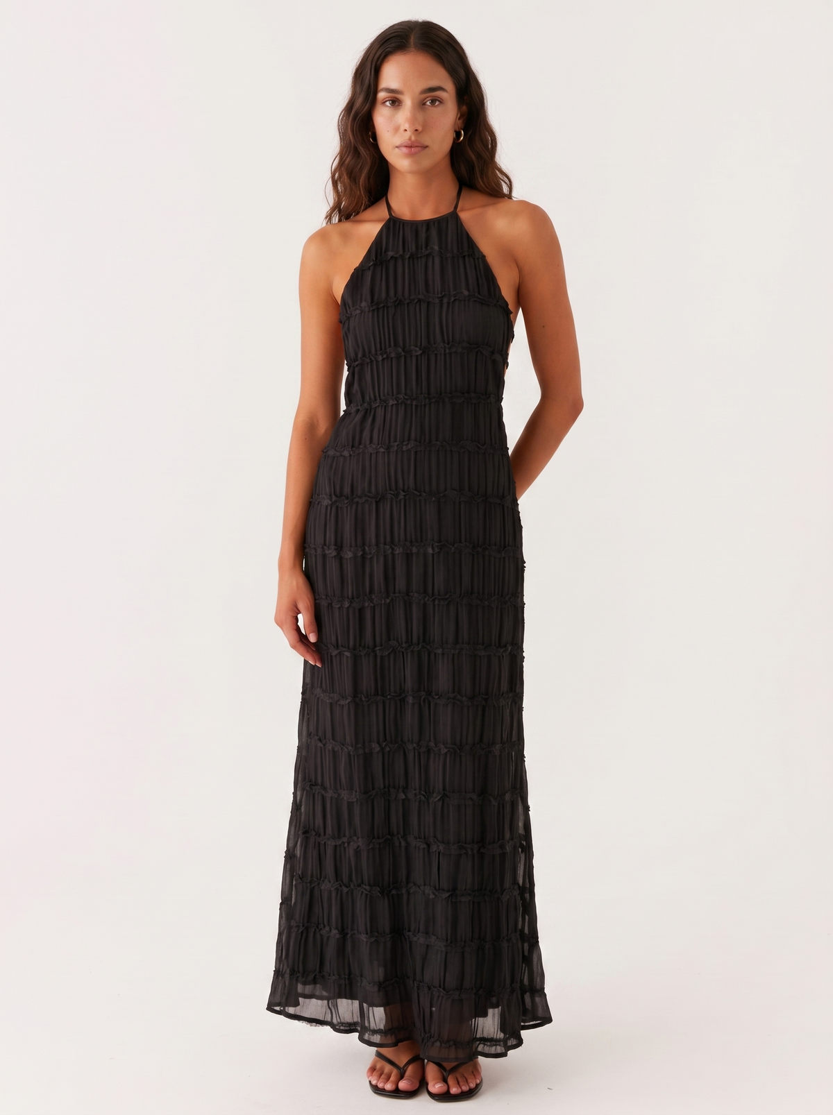Maritza · Vestido largo halter de verano – Silvia Morel