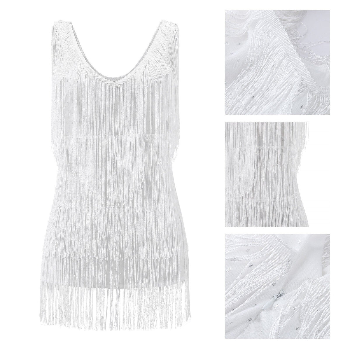 Dafne · Vestido con borlas – Silvia Morel