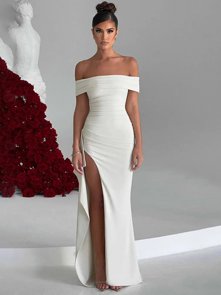 Juliana · Vestido de hombros descubiertos – Silvia Morel