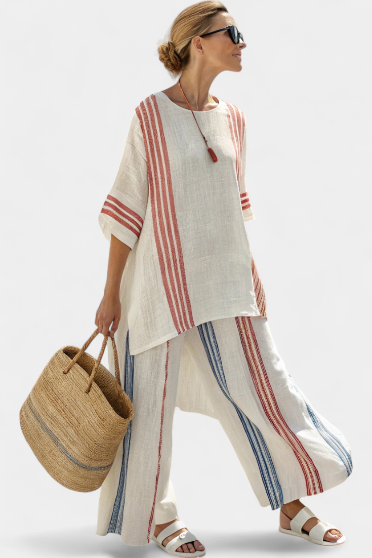 Paloma · Conjunto de rayas oversize – Silvia Morel