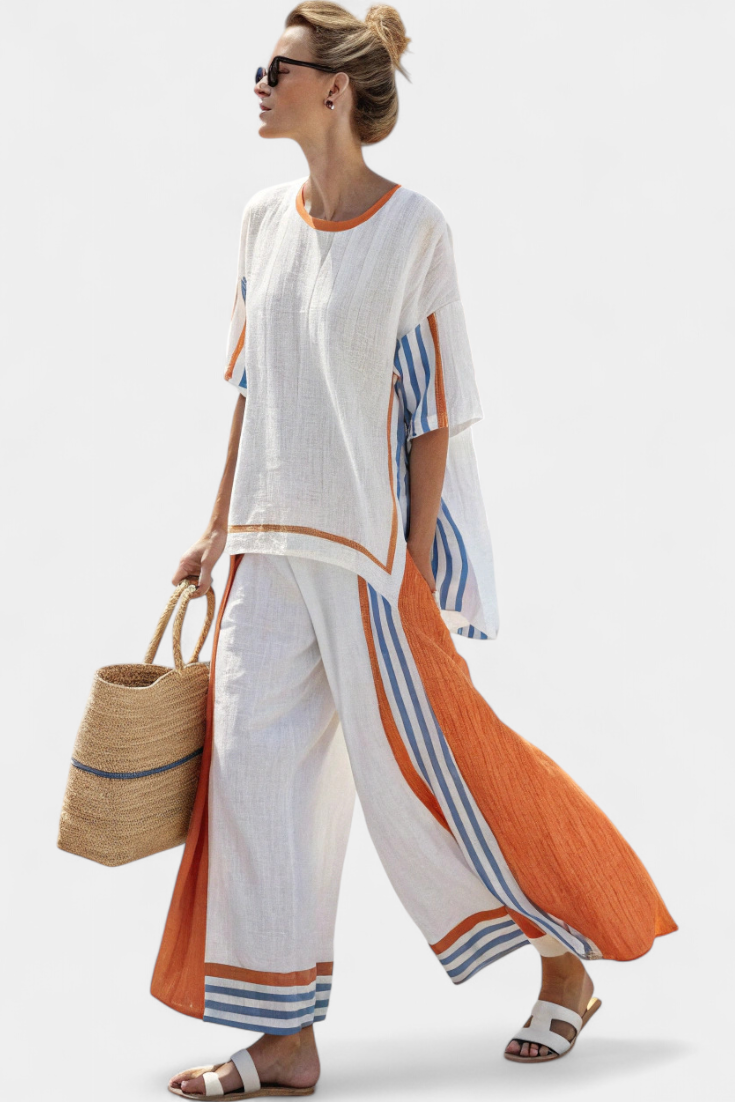 Paloma · Conjunto de rayas oversize – Silvia Morel