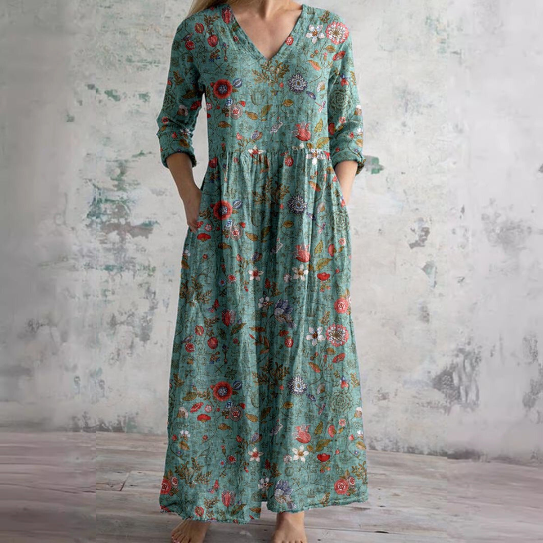Filipa · Vestido floral favorecedor – Silvia Morel
