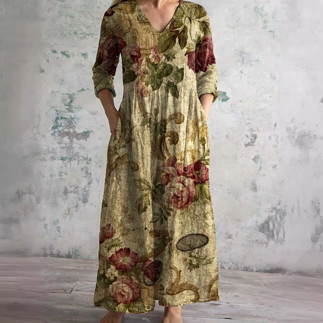 Filipa · Vestido floral favorecedor – Silvia Morel