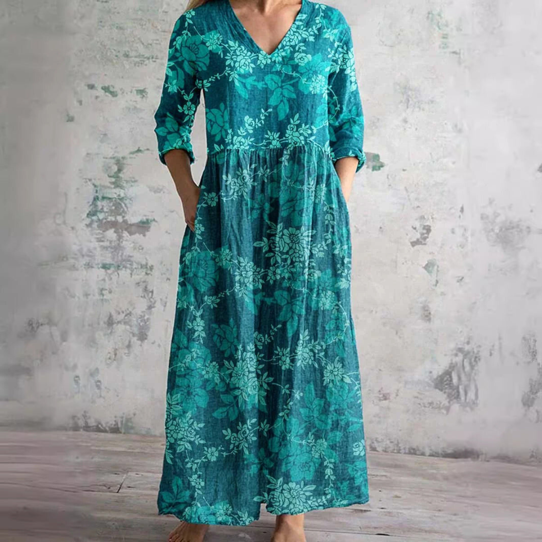 Filipa · Vestido floral favorecedor – Silvia Morel