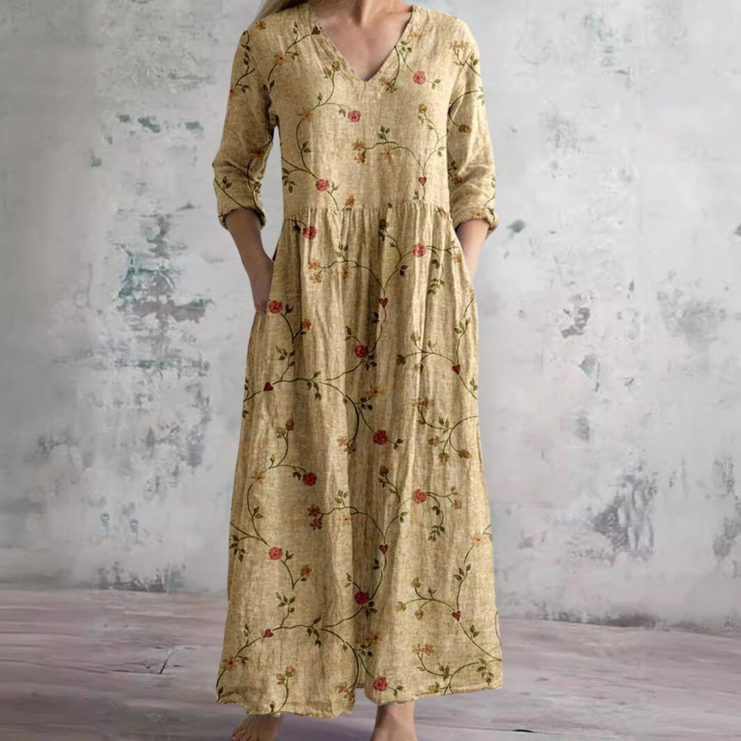 Filipa · Vestido floral favorecedor – Silvia Morel