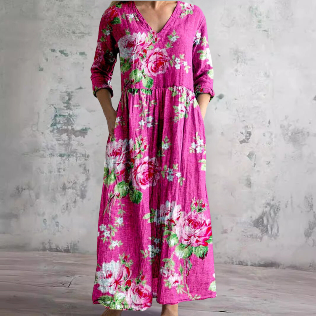 Filipa · Vestido floral favorecedor – Silvia Morel