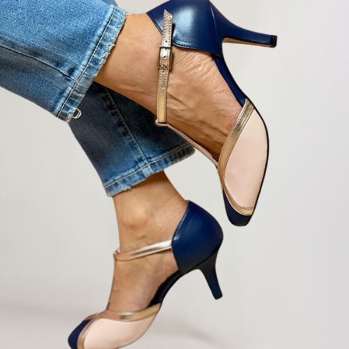 Salomé · Sandalias de tacón con tira en T – Silvia Morel