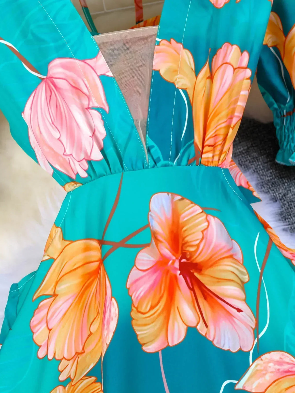 Calada · Vestido floral calado – Silvia Morel