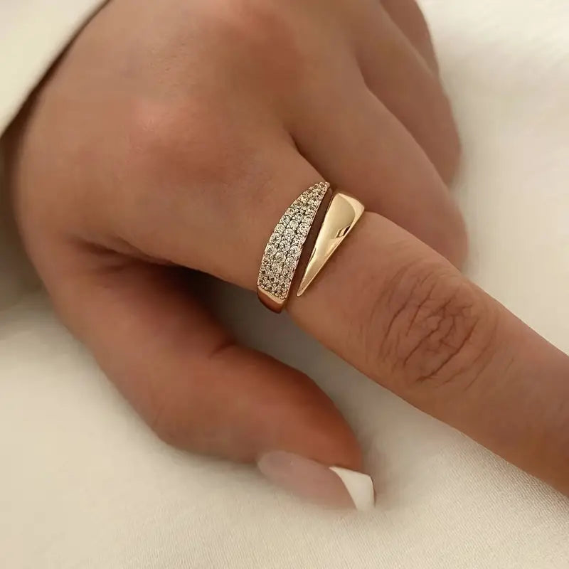 Perla · Anillo de piedras brillantes – Silvia Morel