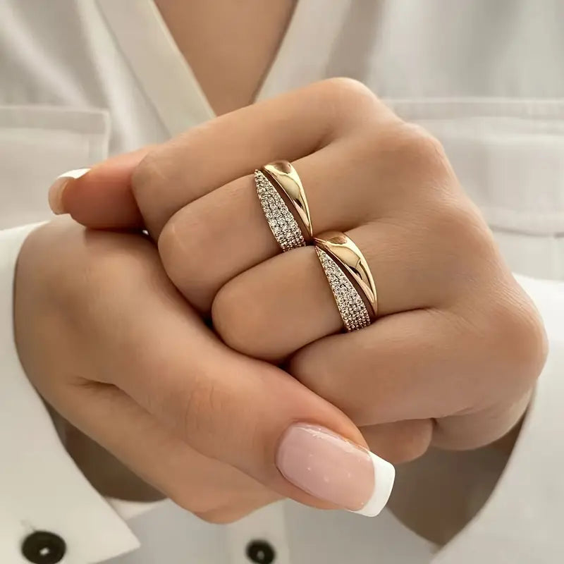Perla · Anillo de piedras brillantes – Silvia Morel