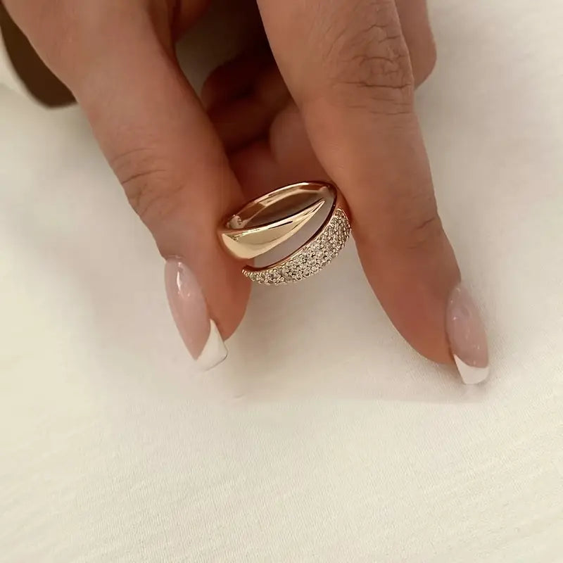 Perla · Anillo de piedras brillantes – Silvia Morel