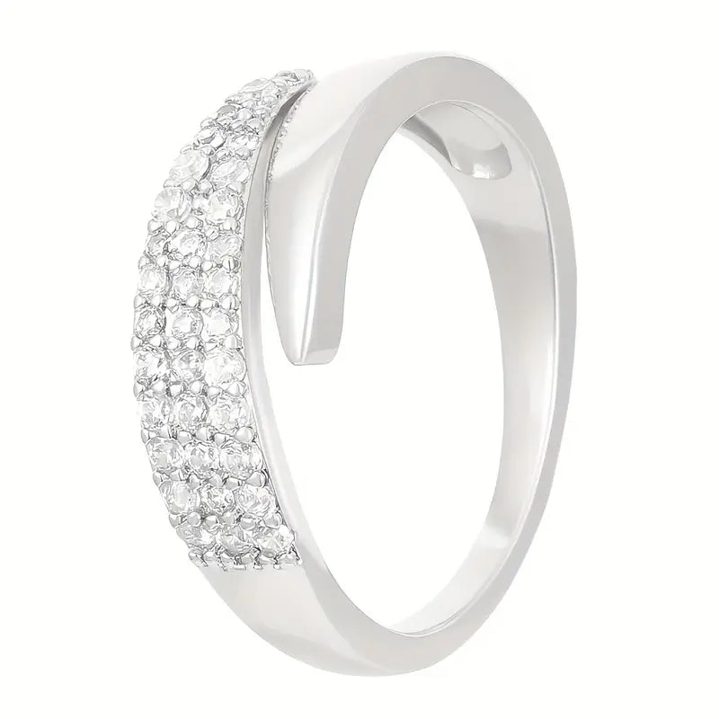 Perla · Anillo de piedras brillantes – Silvia Morel