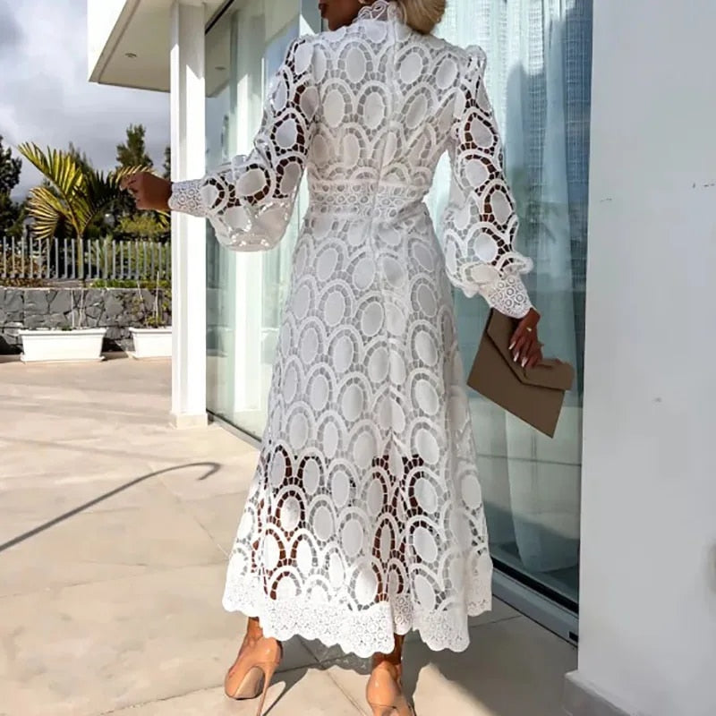 Rubí · Vestido romántico de encaje – Silvia Morel