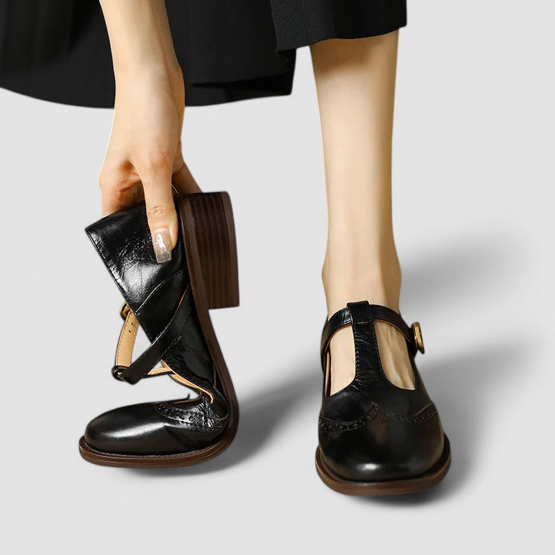 Yolanda · Zapatos Mary Jane con tira en T – Silvia Morel