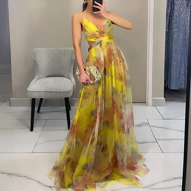 Alba · Vestido largo floral – Silvia Morel
