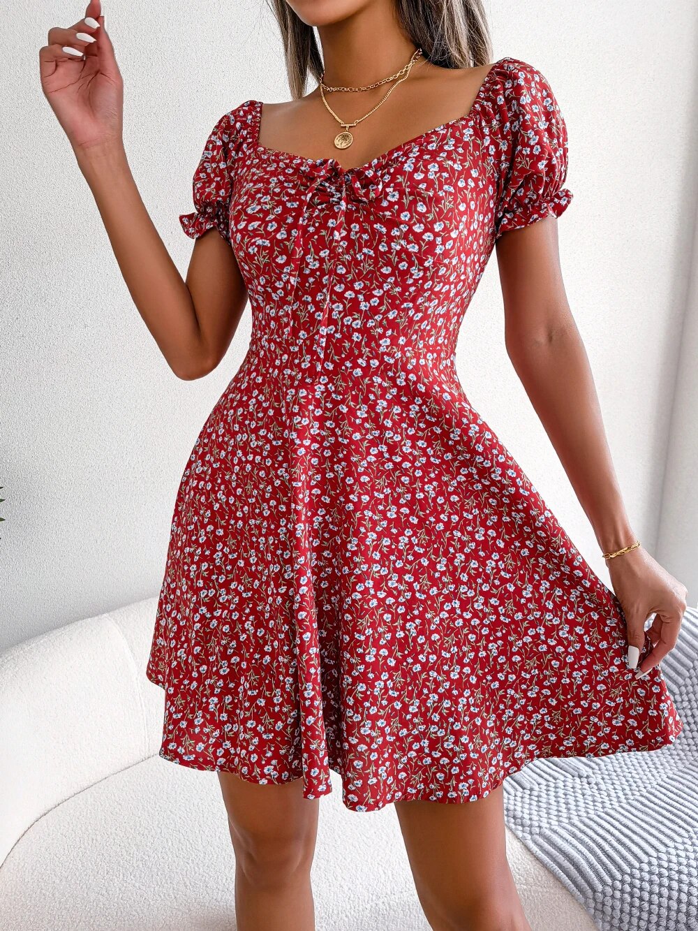 Selva · Vestido informal de manga corta – Silvia Morel