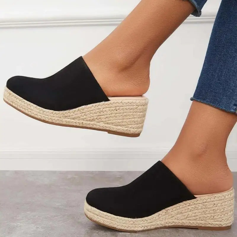 Ayelén · Sandalias con suela de corcho – Silvia Morel