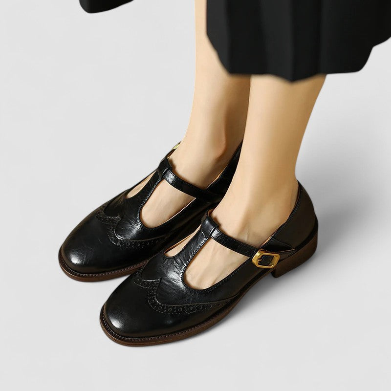 Yolanda · Zapatos Mary Jane con tira en T – Silvia Morel