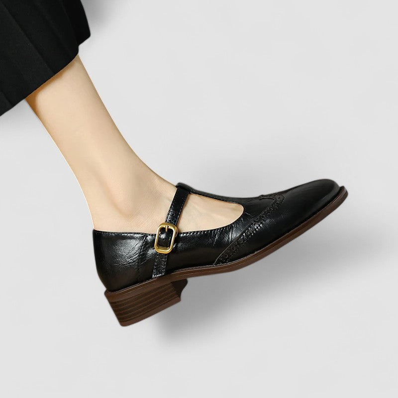 Yolanda · Zapatos Mary Jane con tira en T – Silvia Morel