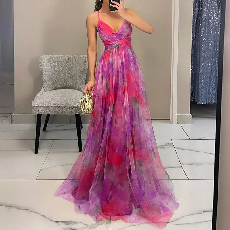 Alba · Vestido largo floral – Silvia Morel